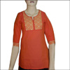 Contrast Orange color designer kurthi - N14 - Click here to View more details about this Product
